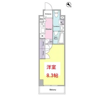 ケリア西馬込アジールコート【2階】の間取り