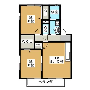 グリーンパルV【1階】の間取り