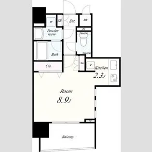 1Kの間取り画像