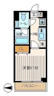 北新宿アーバンエクセレント【1階】の間取り