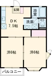 ハイツシャトーY.M【2階】の間取り