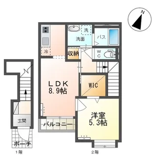 チェリーツリー・ハウス【2階】の間取り