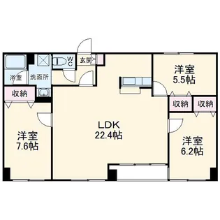 プロスペリテ【4階】の間取り