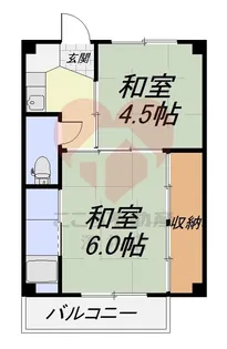 大阪府茨木市西福井2【マンション】の間取り