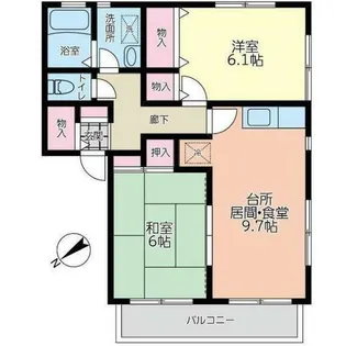 グリーンステージ東戸塚【2階】の間取り