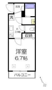 東京都中野区若宮1【マンション】の間取り