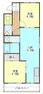 パーソナル永田壱番館【1階】の間取り