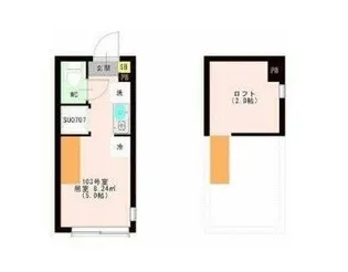 OTAS 代田橋【1階】の間取り