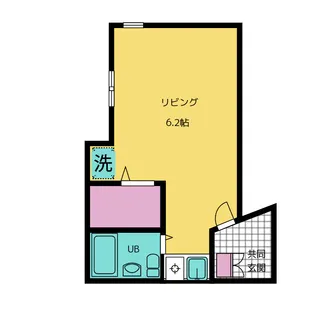 メゾンモンテリマールI【1階】の間取り