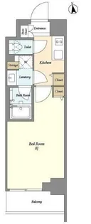 東京都新宿区東五軒町【マンション】の間取り