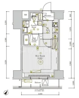 ミライズ新小岩マーロ【10階】の間取り