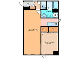 リリス418【1階】の間取り