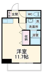 アズビオス元城【4階】の間取り