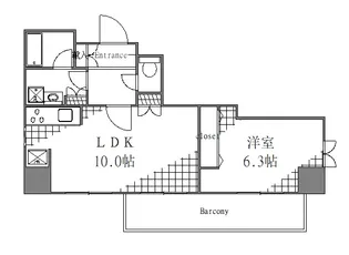 東京都台東区松が谷2【マンション】の間取り