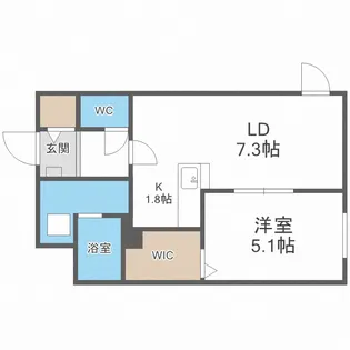 北海道札幌市西区宮の沢一条3【マンション】の間取り
