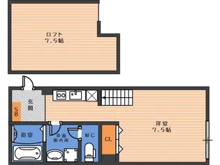テクノメゾン東田辺【2階】の間取り