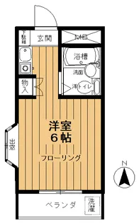 L-VINA中村橋【4階】の間取り