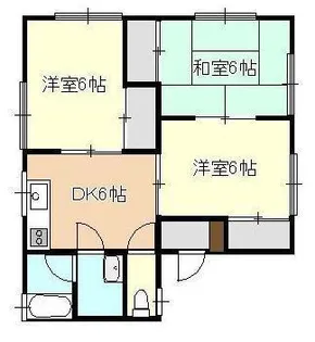 コーポ共栄A【2階】の間取り