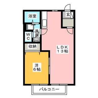 キャッスル豊II【1階】の間取り