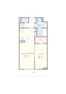 東京都府中市西府町1【アパート】の間取り