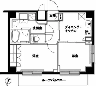 ルーブル北嶺町【4階】の間取り