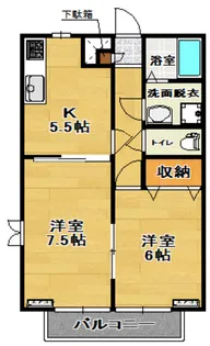 パルク昭和 1号棟【2階】の間取り