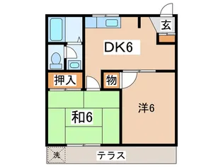 斉藤ハイツB棟【1階】の間取り