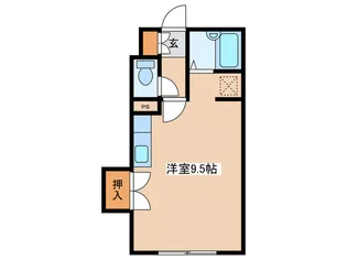 フラット蒼【3階】の間取り