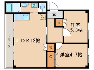 ハイツFuji【2階】の間取り