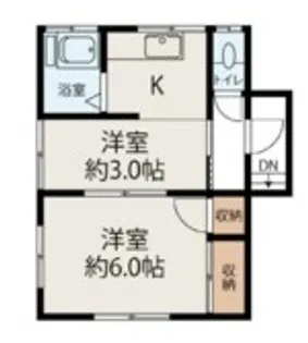 第2入山コーポ【2階】の間取り