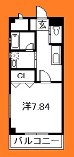 千葉県船橋市本中山1【マンション】の間取り