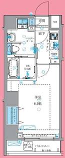 GENOVIA中野野方green veil【5階】の間取り