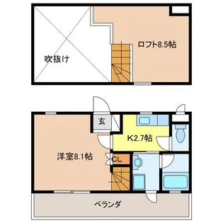 UTOPIA 62【9階】の間取り