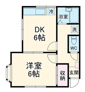 コーポ石川【1階】の間取り