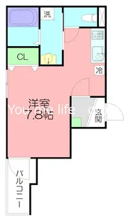 フルセイル蛍田【2階】の間取り