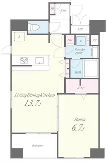 AVENIR東麻布【10階】の間取り