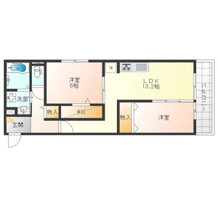 コンフィエ鳴尾【2階】の間取り