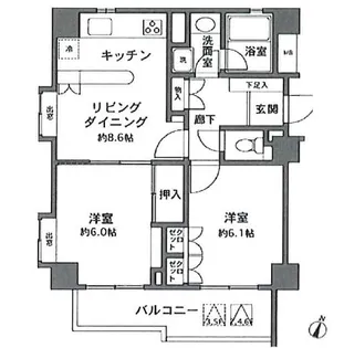 フレール早稲田【2階】の間取り