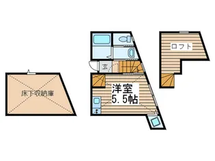 ツァィト岩瀬【1階】の間取り