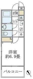 レジデンシア麻布十番【4階】の間取り