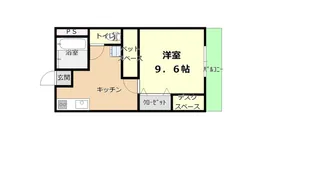 アパートメントハウス ムー【2階】の間取り