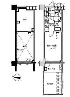 パークアクシス辰巳ステージ【1階】の間取り