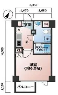 AXAS品川レジデンス【2階】の間取り
