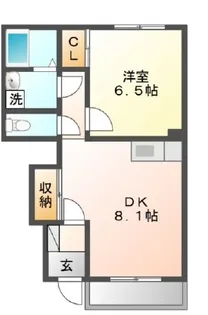 ランゲスレーベン 五月台【1階】の間取り