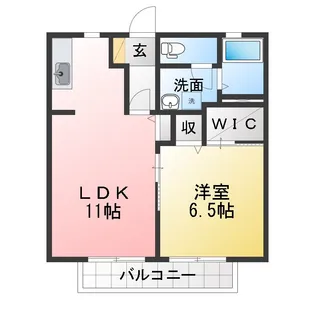 セラヴィ大手【2階】の間取り