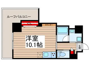 タイガーアパートメント【4階】の間取り