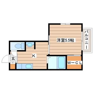 グリーンヒルズ北仙台【2階】の間取り