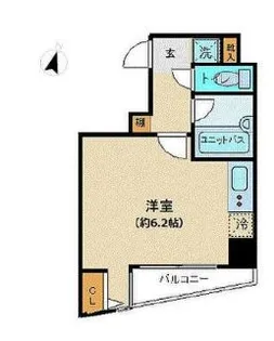 スカイコート新宿曙橋第2【8階】の間取り
