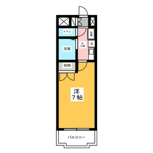 ハイツ亀島【6階】の間取り