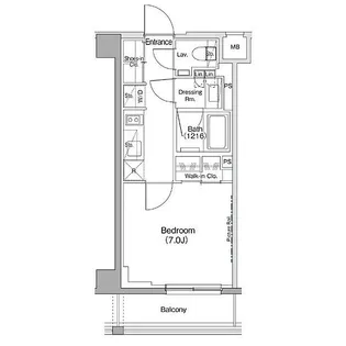 ザ・パークハビオ神泉【5階】の間取り